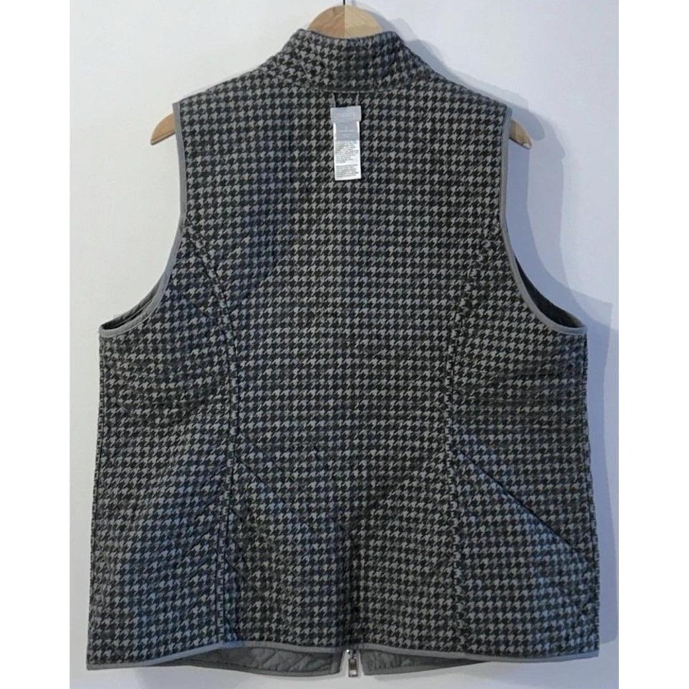 Chicos Mockingbird Gray Houndstooth Reversible Fu… - image 7